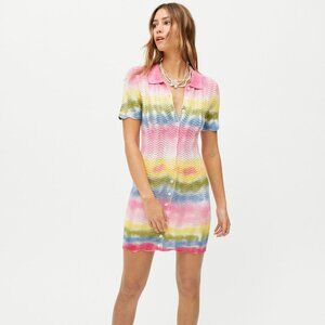 Urban Outfitters UO Dezi Tie-Dye Polo Mini Dress NWT